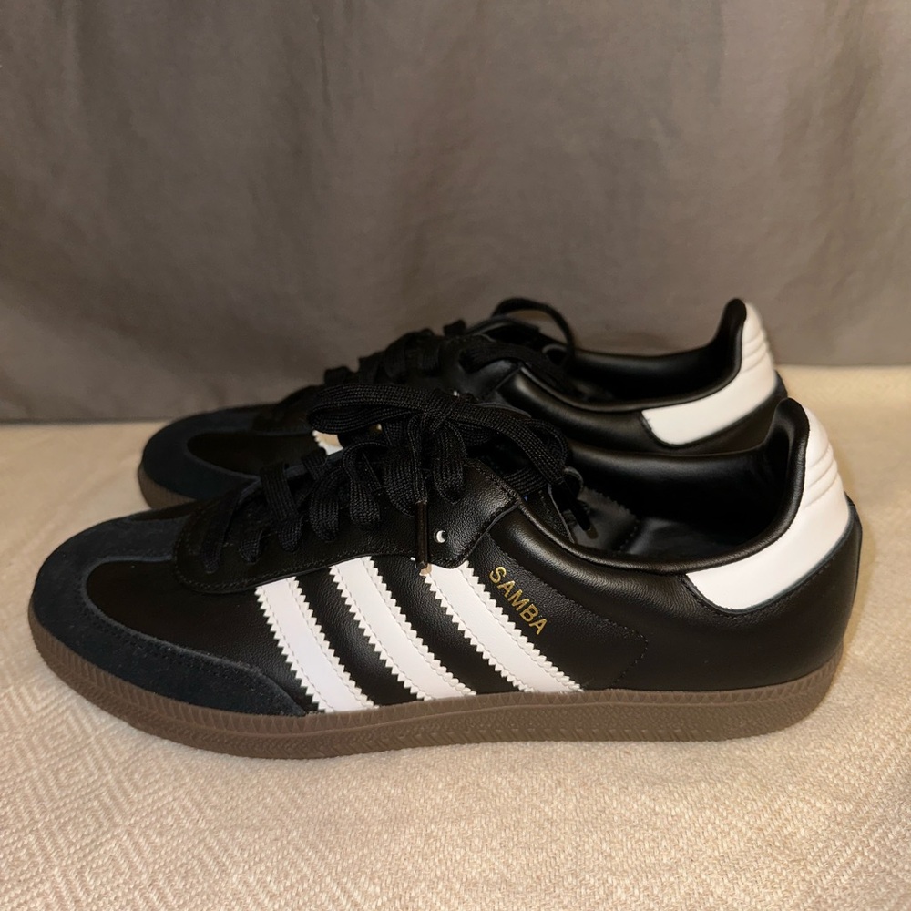 Adidas Samba Black White Gold Men's Sneakers